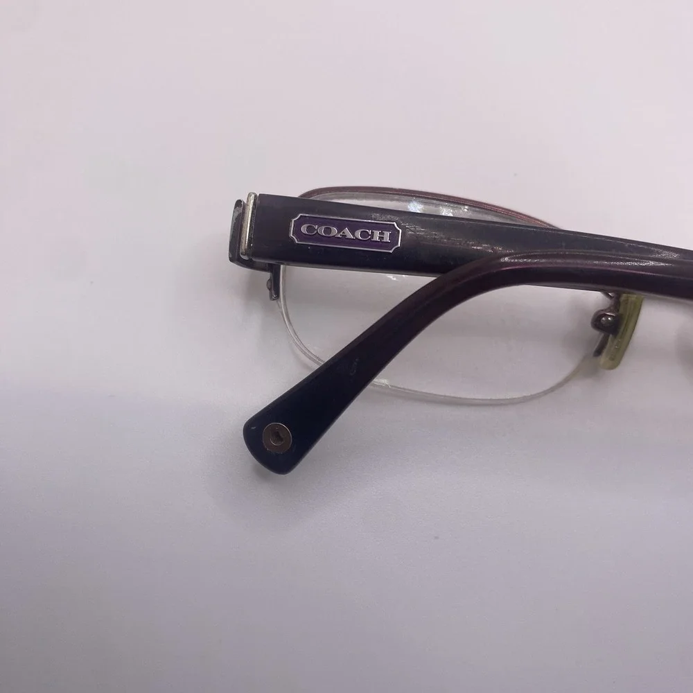 Coach Eyeglasses Women FRAME ONLY HC5004 Bettie Half Rim 51-16-135 Purple 880